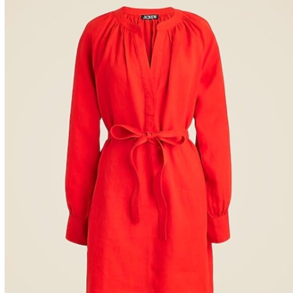 J.Crew Cabana Mini Dress in Linen – Red Arroyo, Size S, NWT - Picture 3 of 5